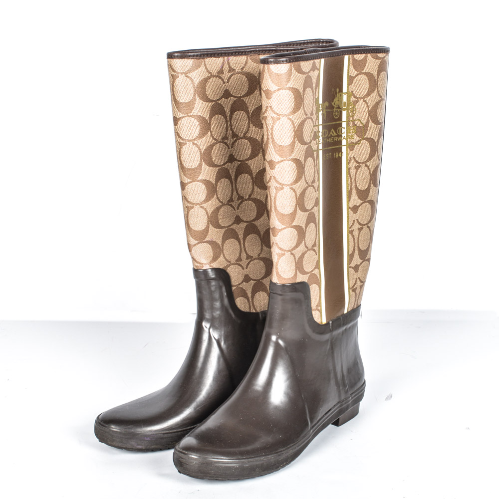 Coach Pammie Rain Boots EBTH