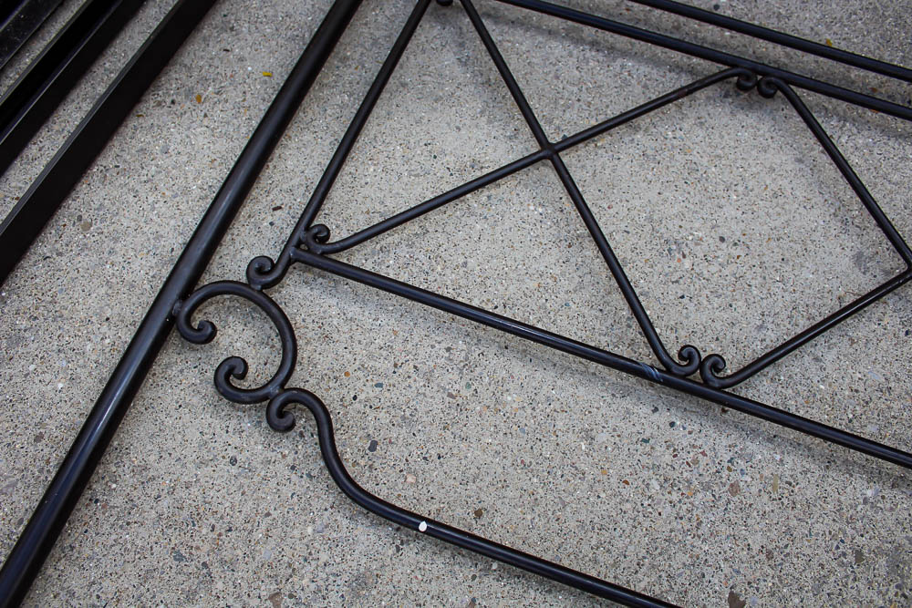 QueenSize Wrought Iron Canopy Bed Frame EBTH