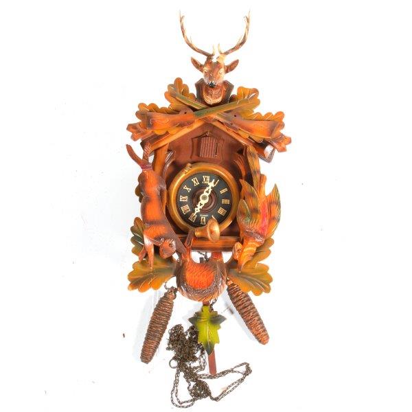 Vintage German E. Schmeckenbecher Wooden Cuckoo Clock EBTH