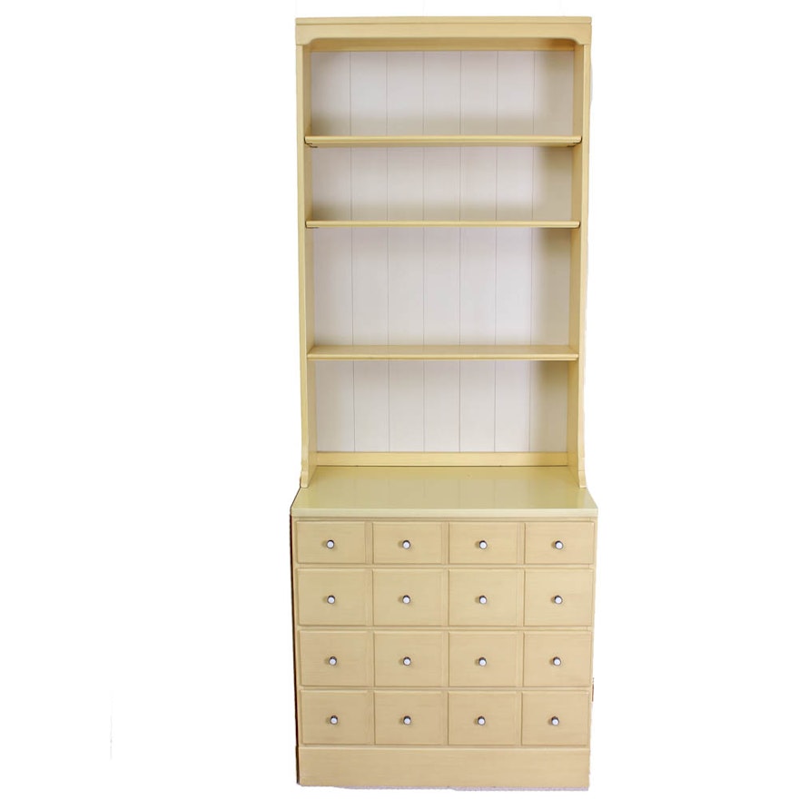 Ethan Allen Daffodil Chest With Bookshelf Ebth