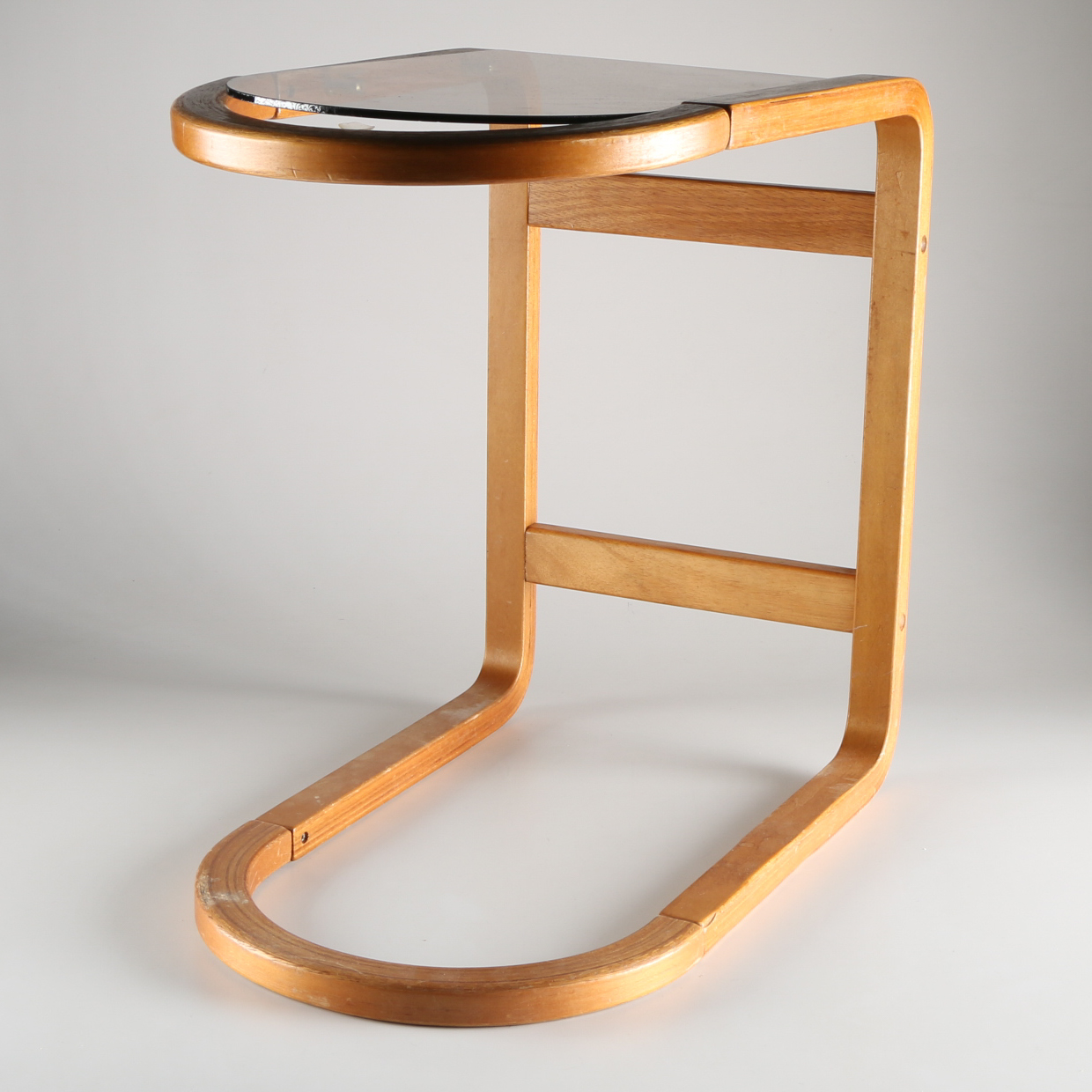 Glass and Wood Accent Table EBTH