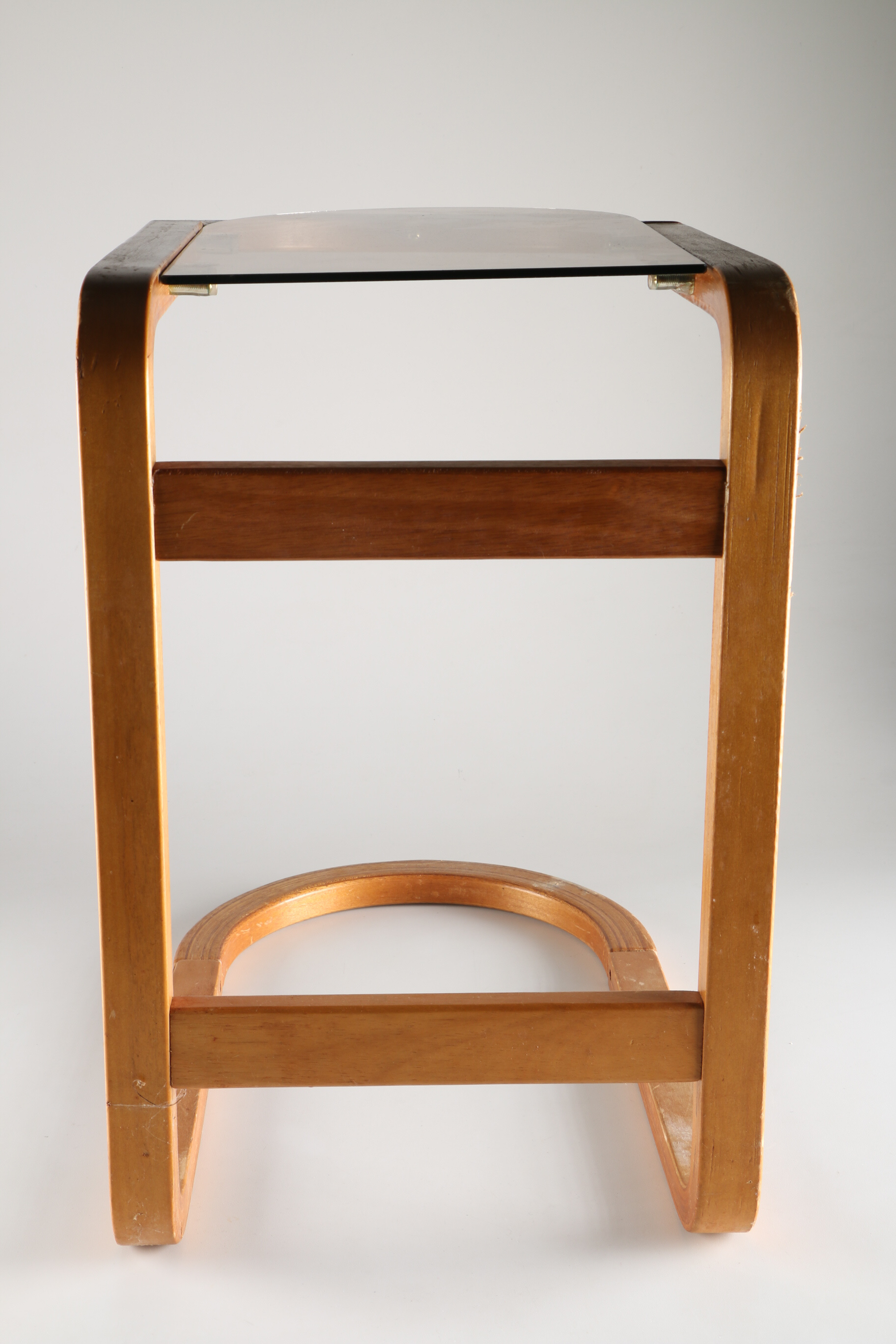 Glass and Wood Accent Table EBTH