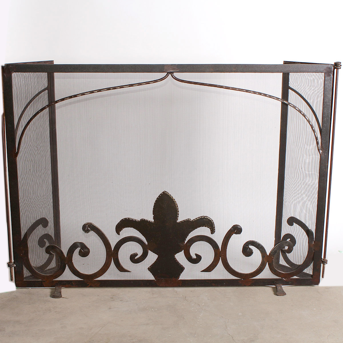 Wrought Iron Fireplace Screen Hand Wrought By Jan Barboglio Ebth