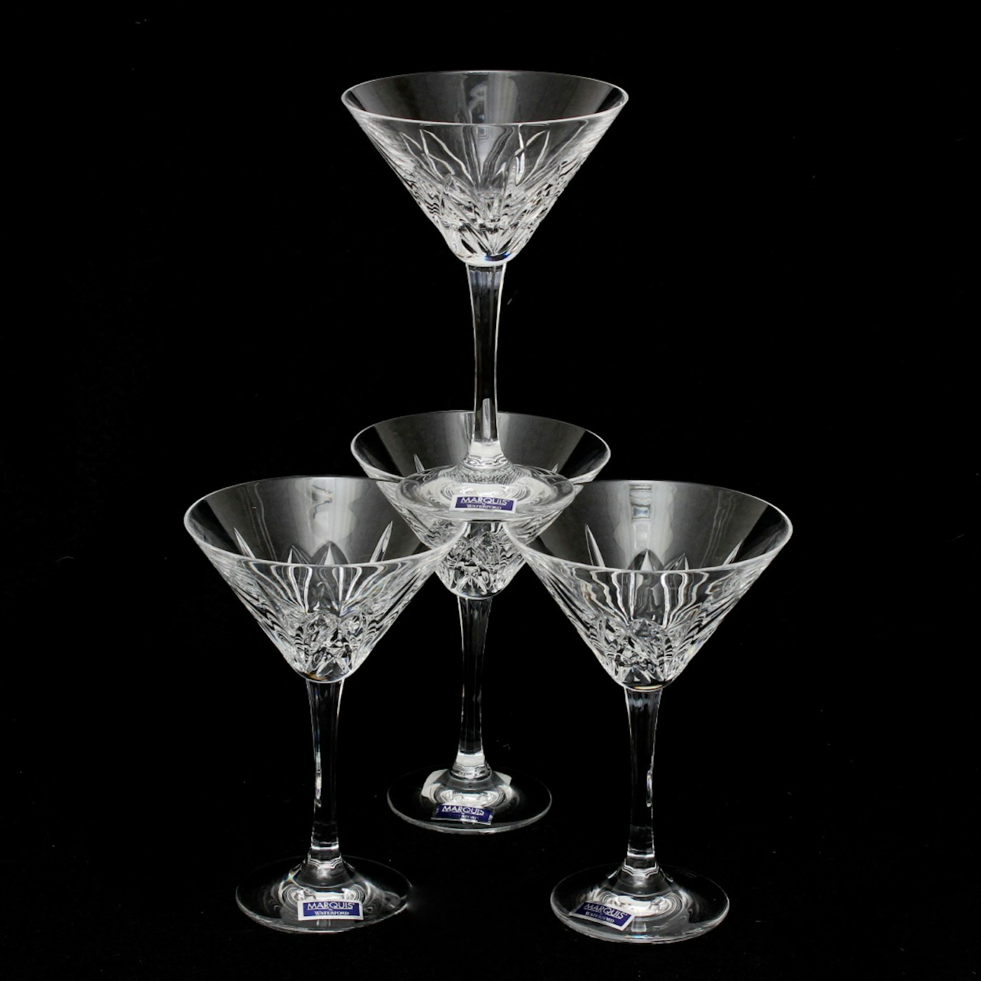 Waterford Crystal Marquis Brookside Martini Glasses Ebth
