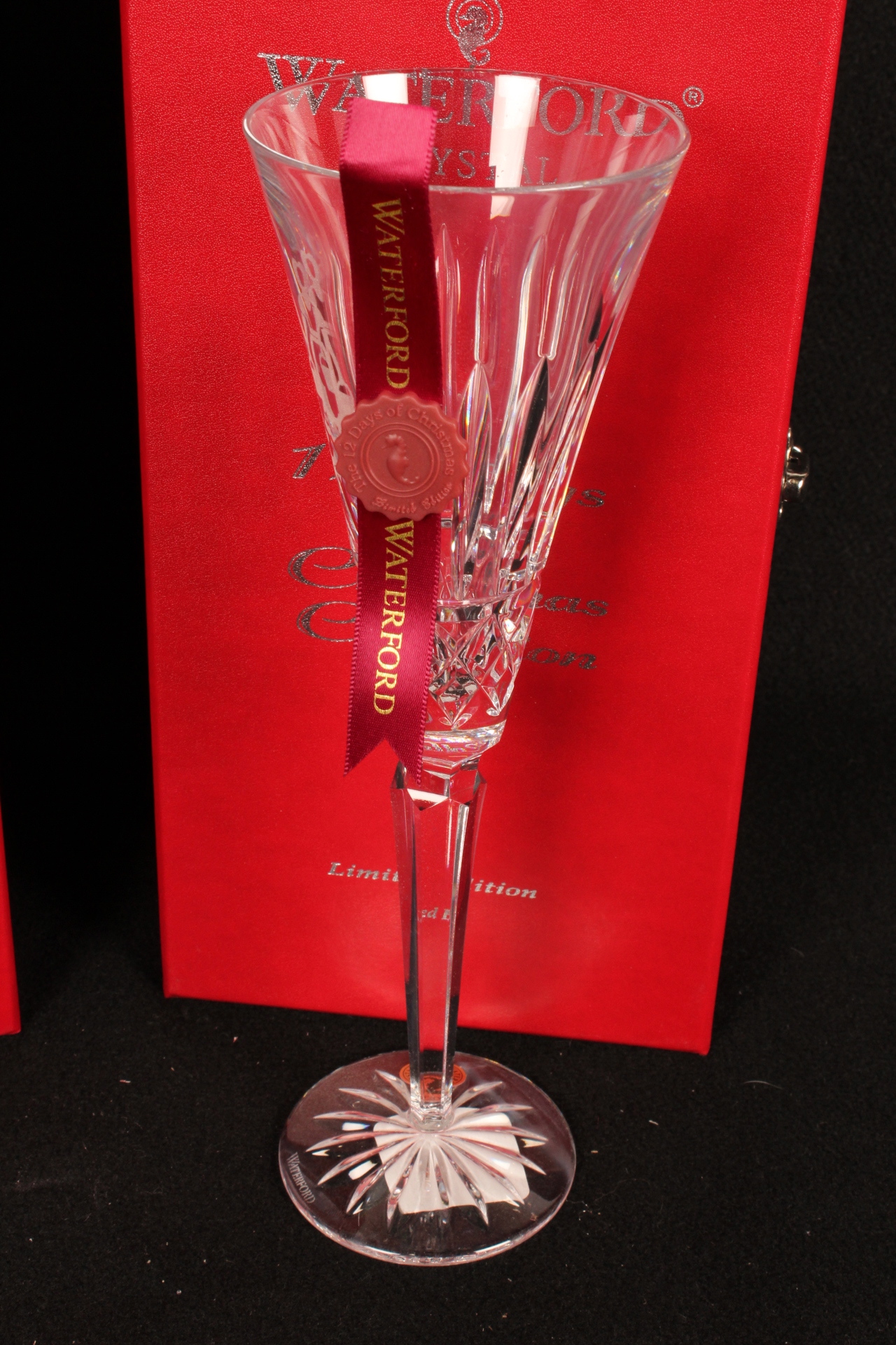 Limited Edition Waterford Crystal "Twelve Days of Christmas" Champagne
