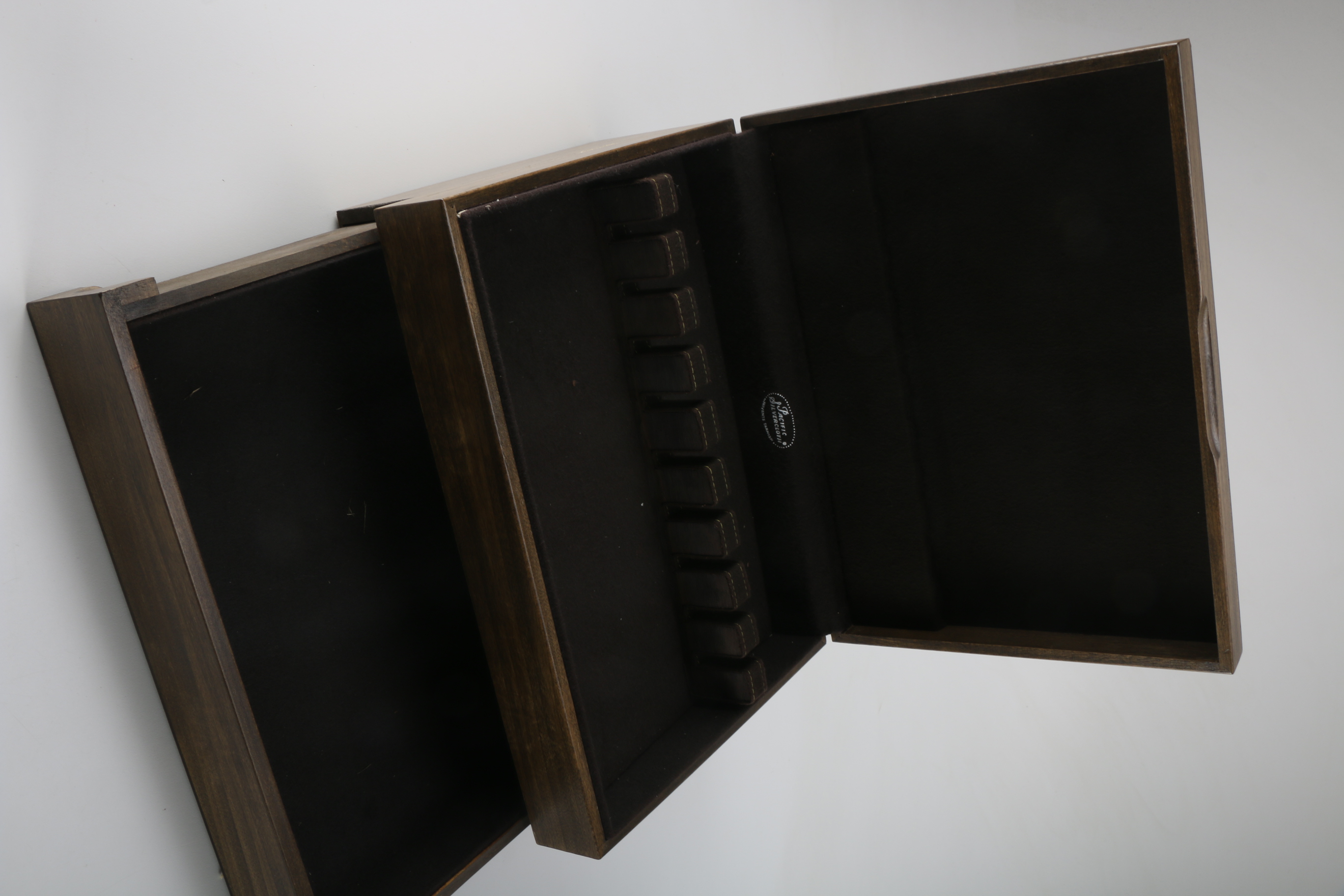 Wooden Flatware Storage Box EBTH