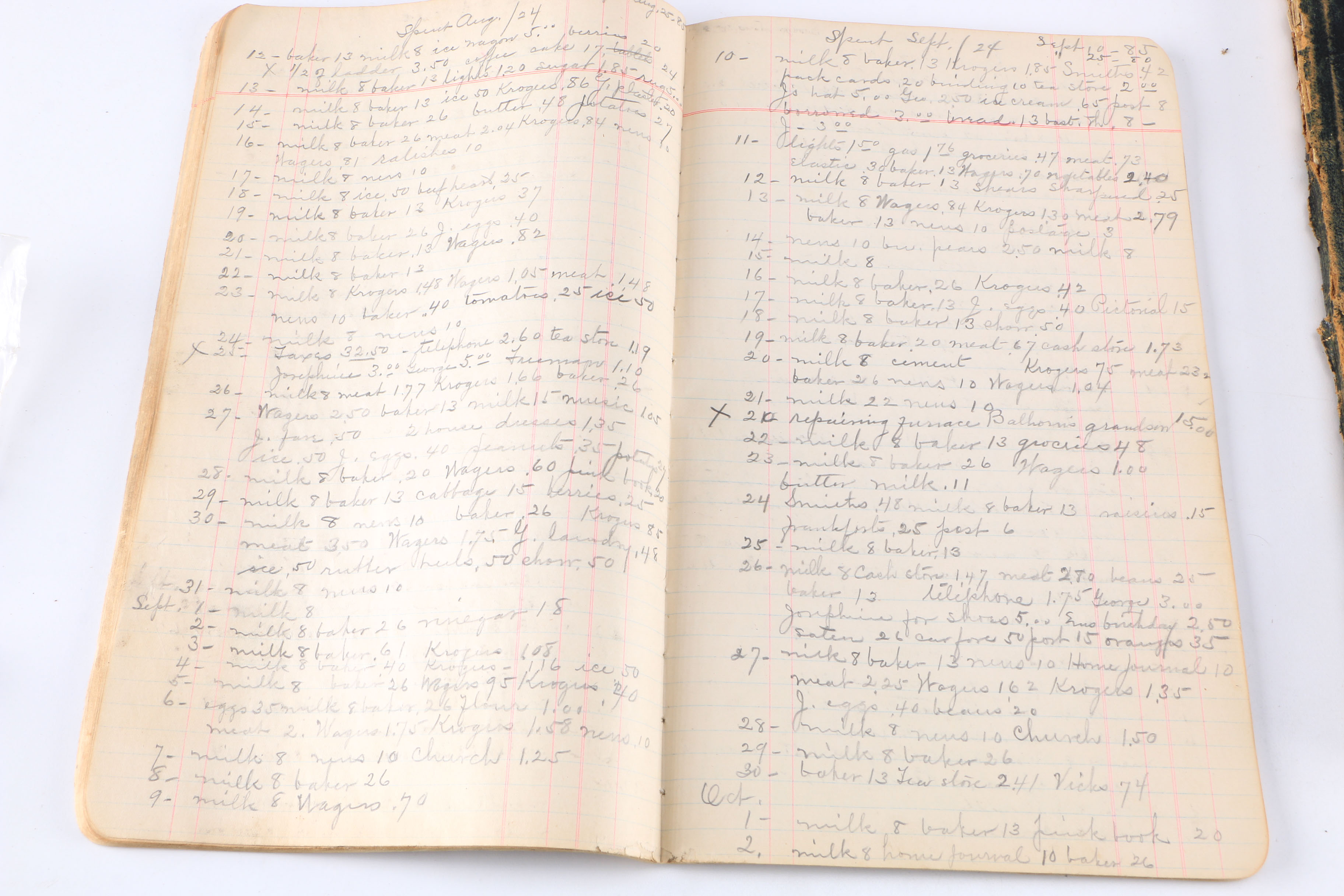 Pair of Antique and Vintage Ledger Books EBTH