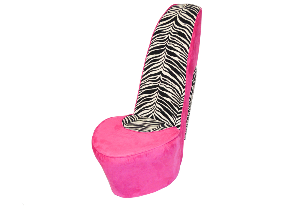 Zebra Print High Heel Shoe Chair EBTH