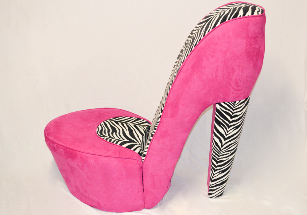 Zebra Print High Heel Shoe Chair EBTH