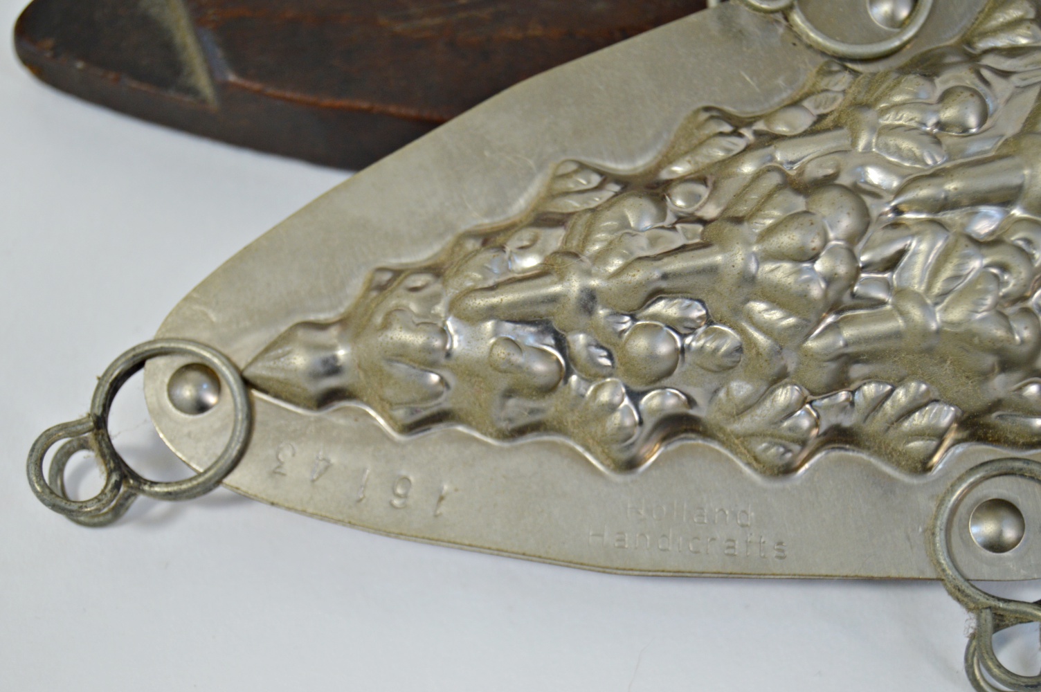 Antique Wooden Cookie Press, Dutch Santa Chocolate Mold EBTH