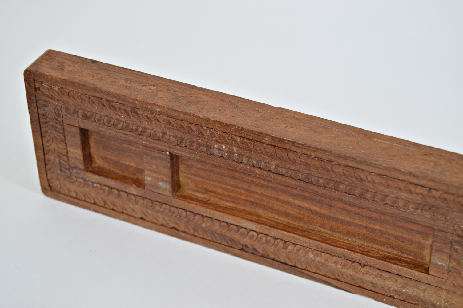 Antique Wooden Cookie Press, Dutch Santa Chocolate Mold EBTH