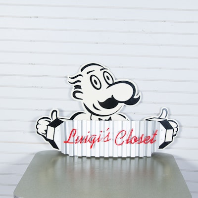 LaRosa's "Luigi's Closet" Sign on Board LaRosa's "Luigi's Closet" Sign on Board
