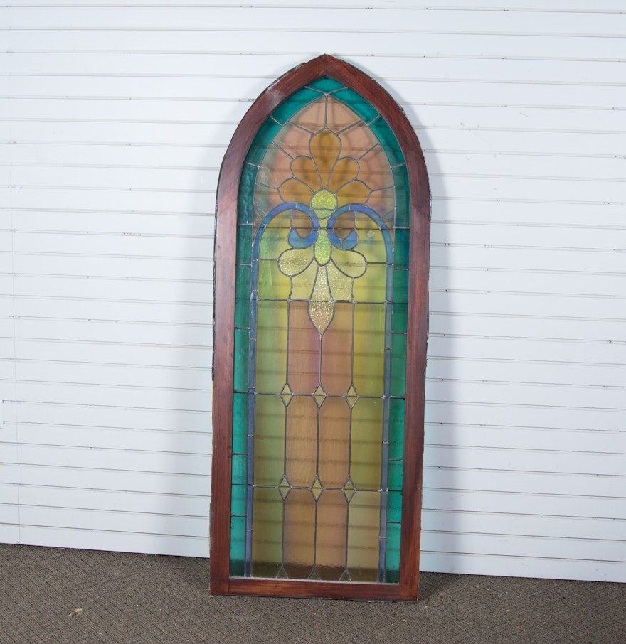 Vintage Stained Glass Window 89