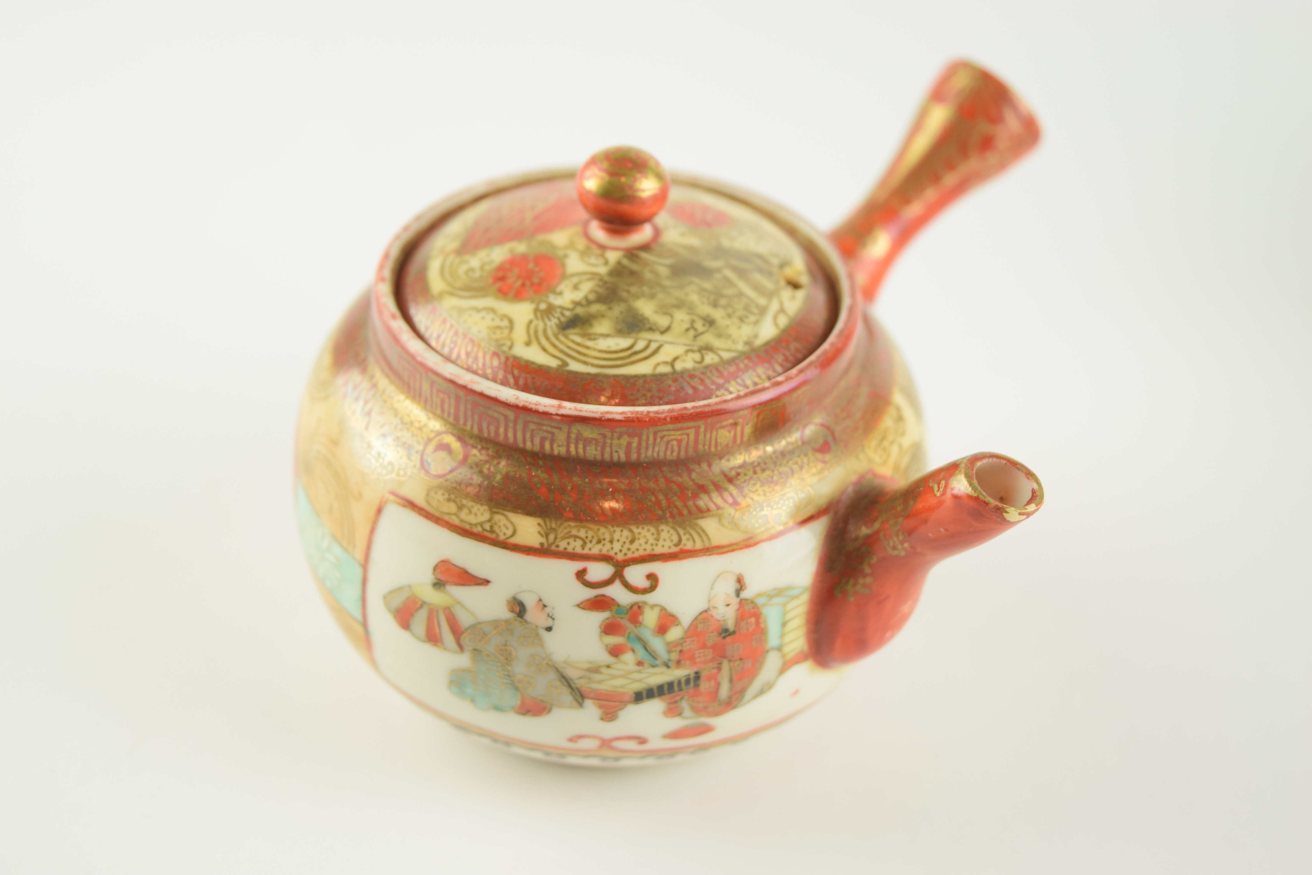 Antique Japanese Kutani Tea Set EBTH