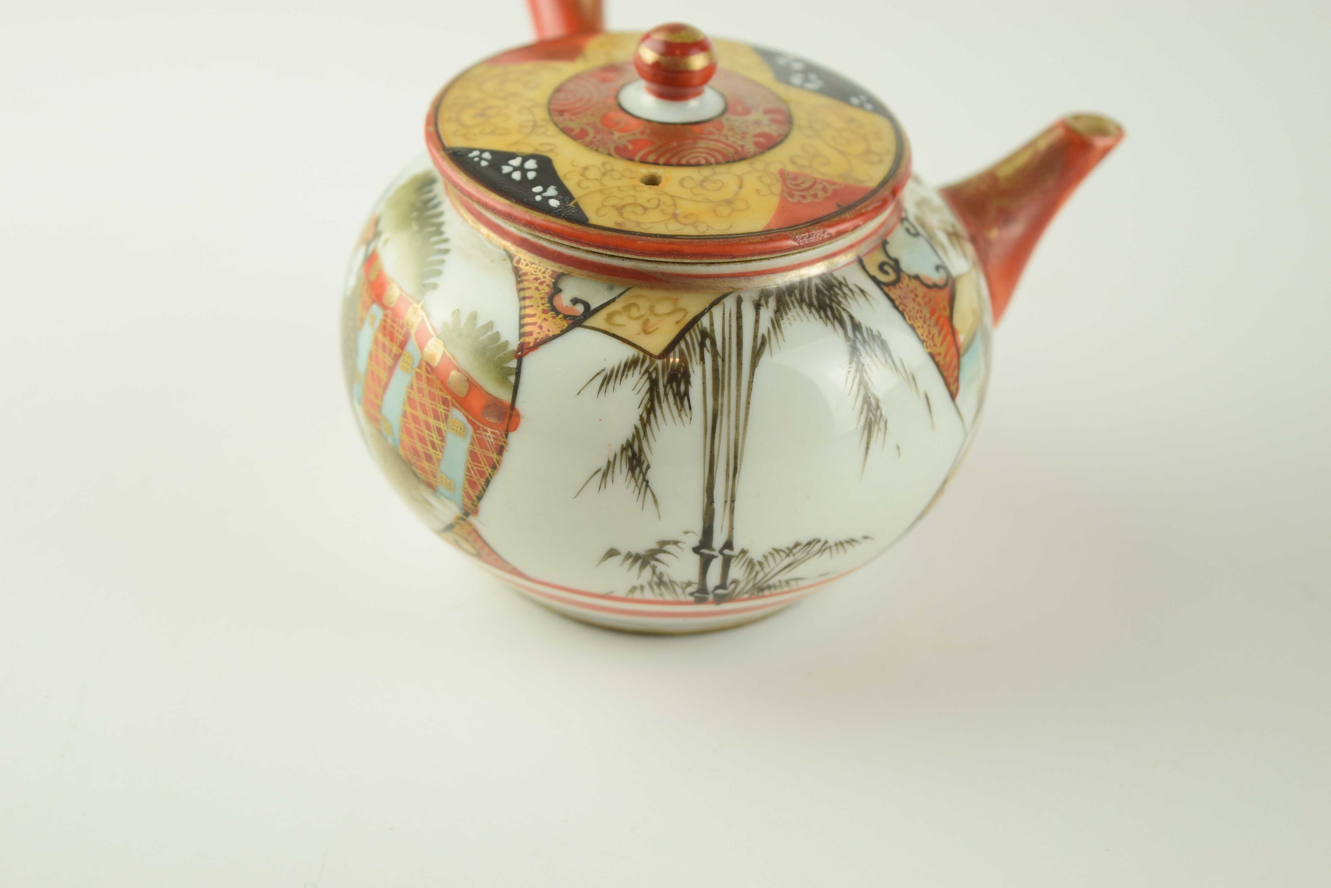 Antique Japanese Kutani Tea Set EBTH