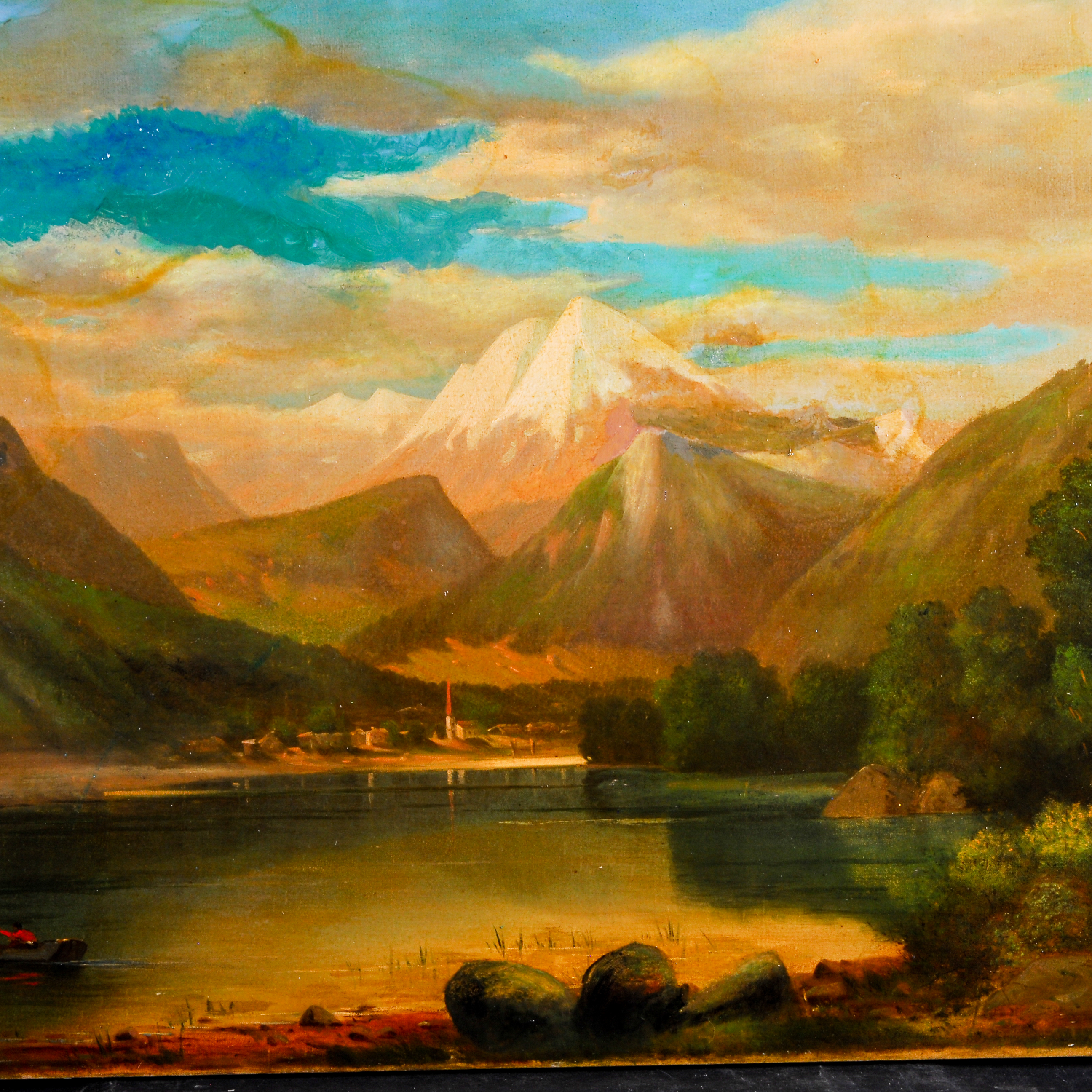 Unframed Varnished Oil Painting on Canvas EBTH