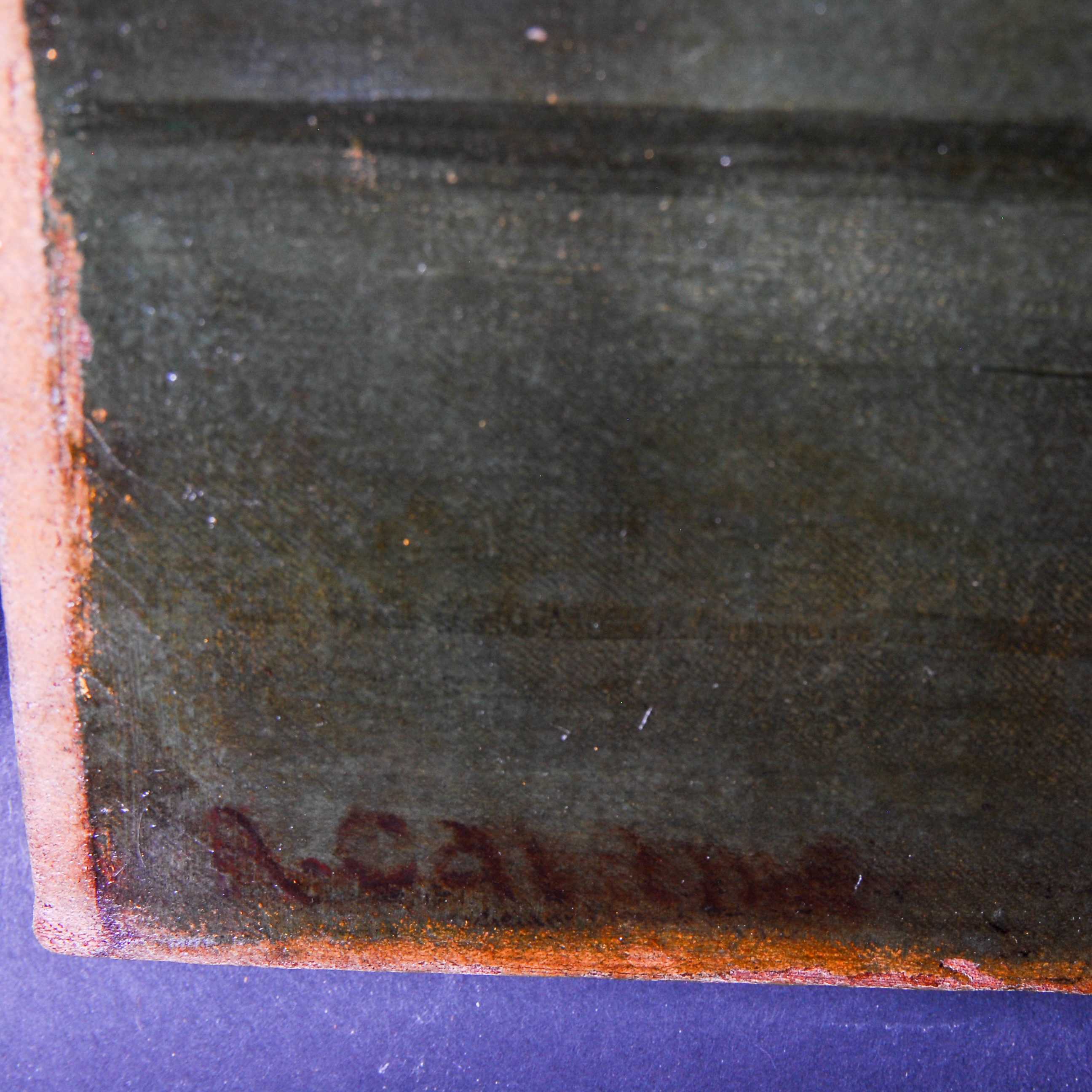 Unframed Varnished Oil Painting on Canvas EBTH