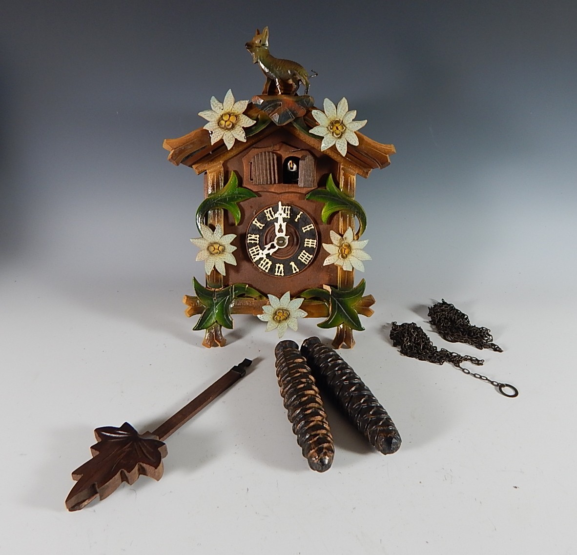 Edelweiss German Cuckoo Clock EBTH