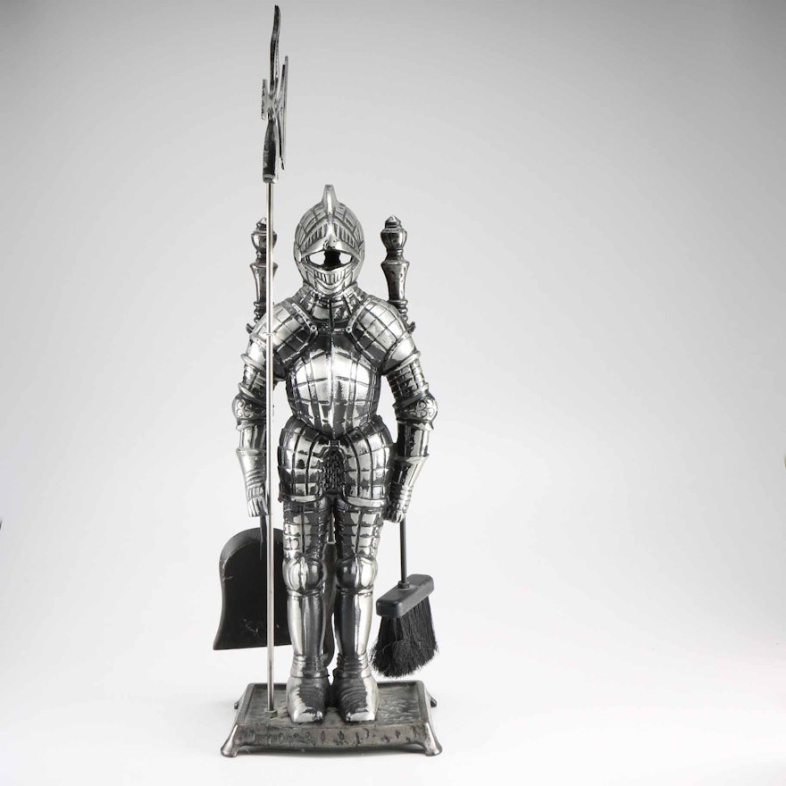 Suit Of Armor Fireplace Tools Set Ebth