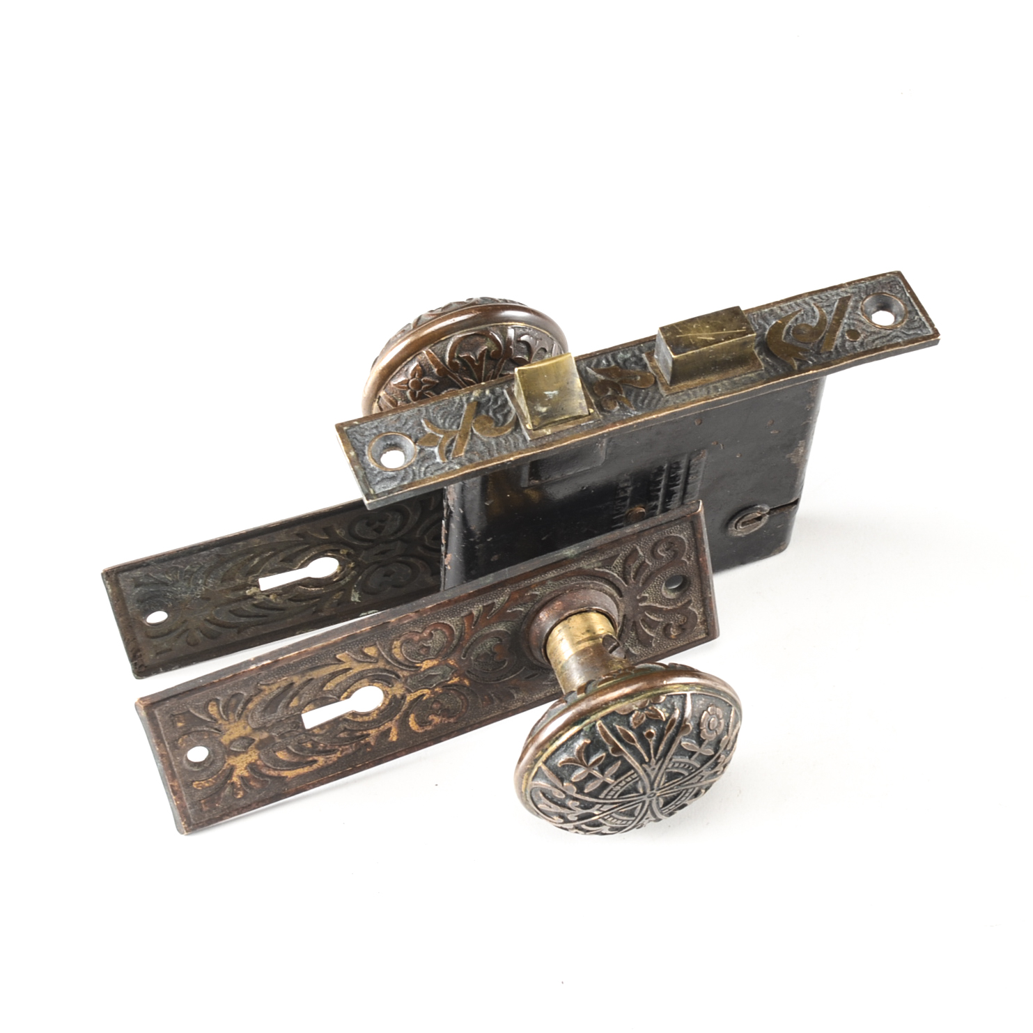 Antique Victorian Architectural Salvage Door Knob Assembly EBTH