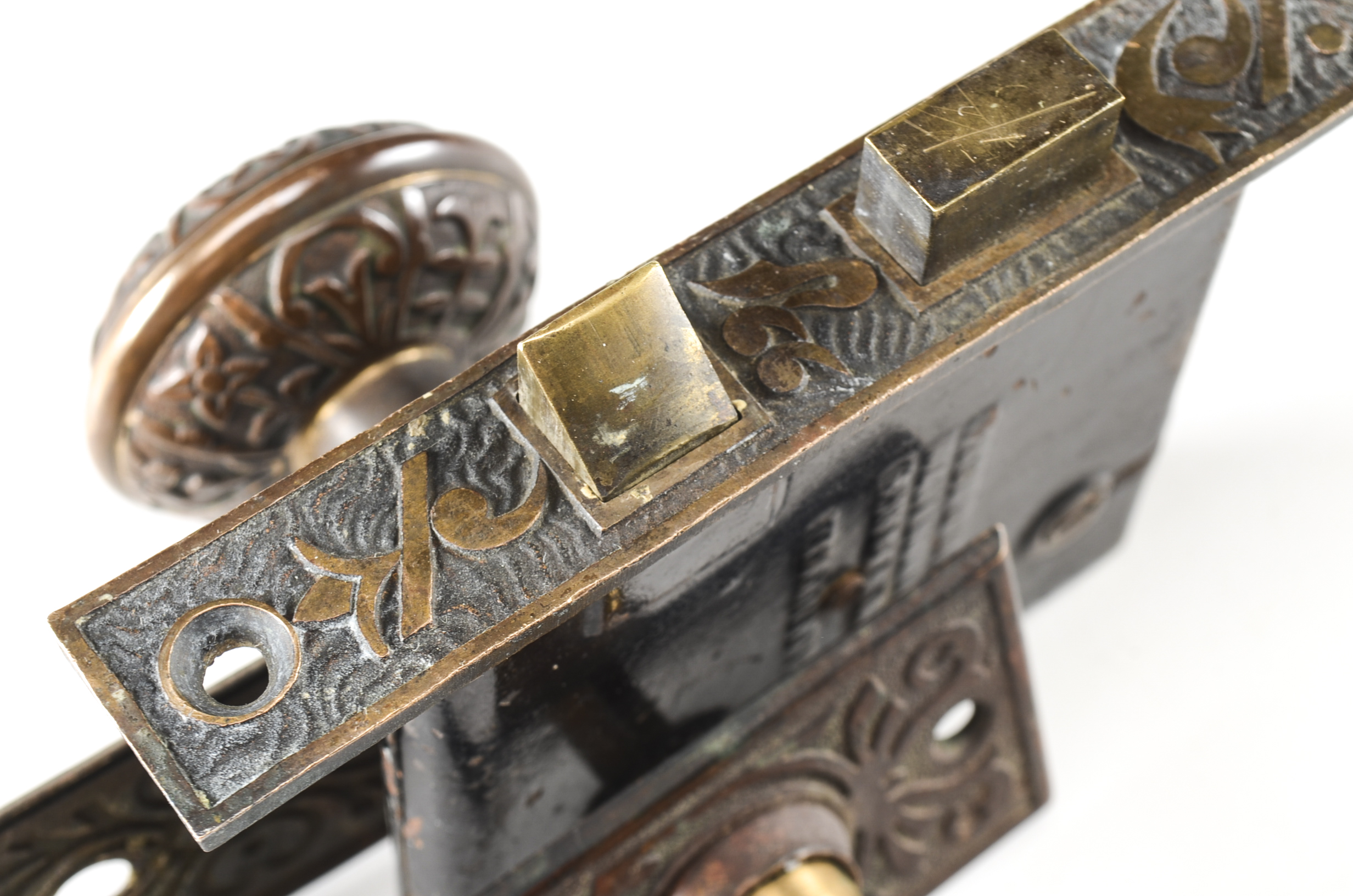 Antique Victorian Architectural Salvage Door Knob Assembly EBTH