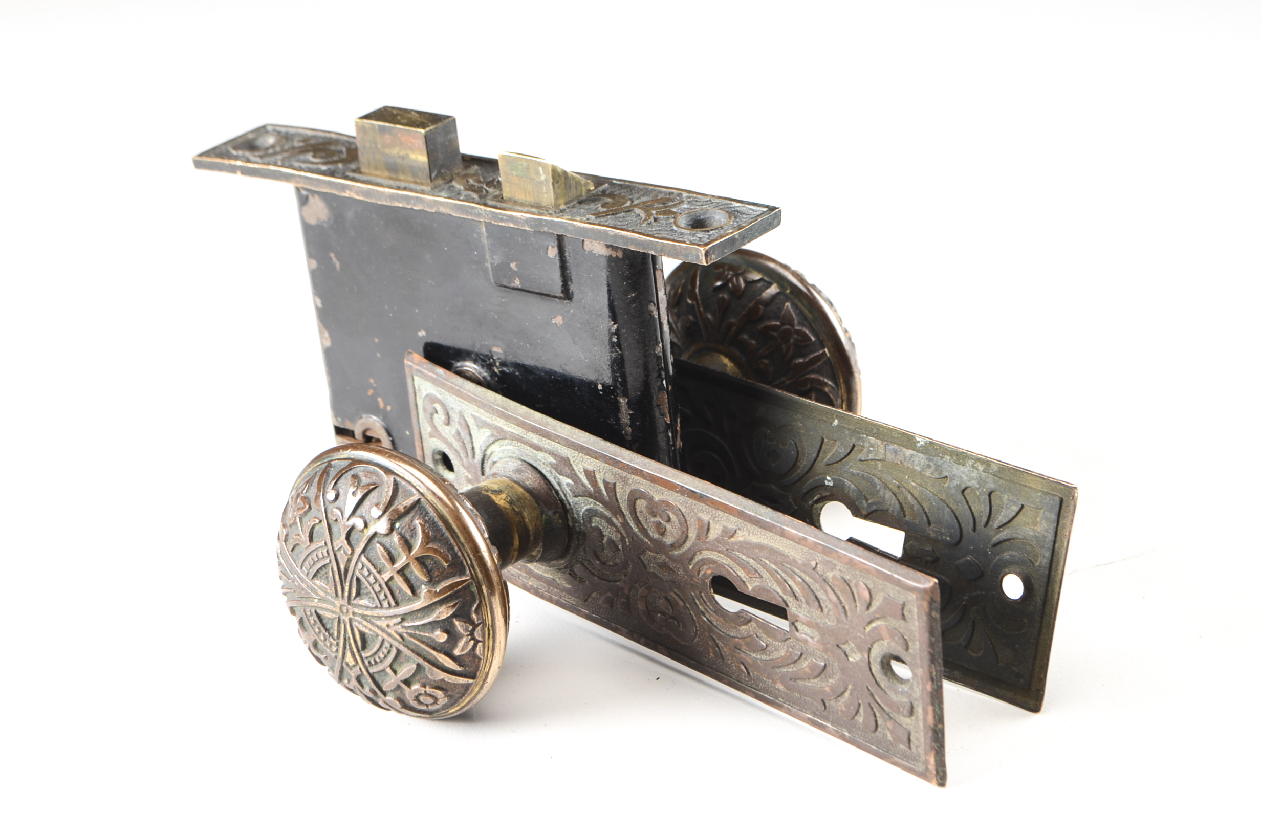 Antique Victorian Architectural Salvage Door Knob Assembly EBTH