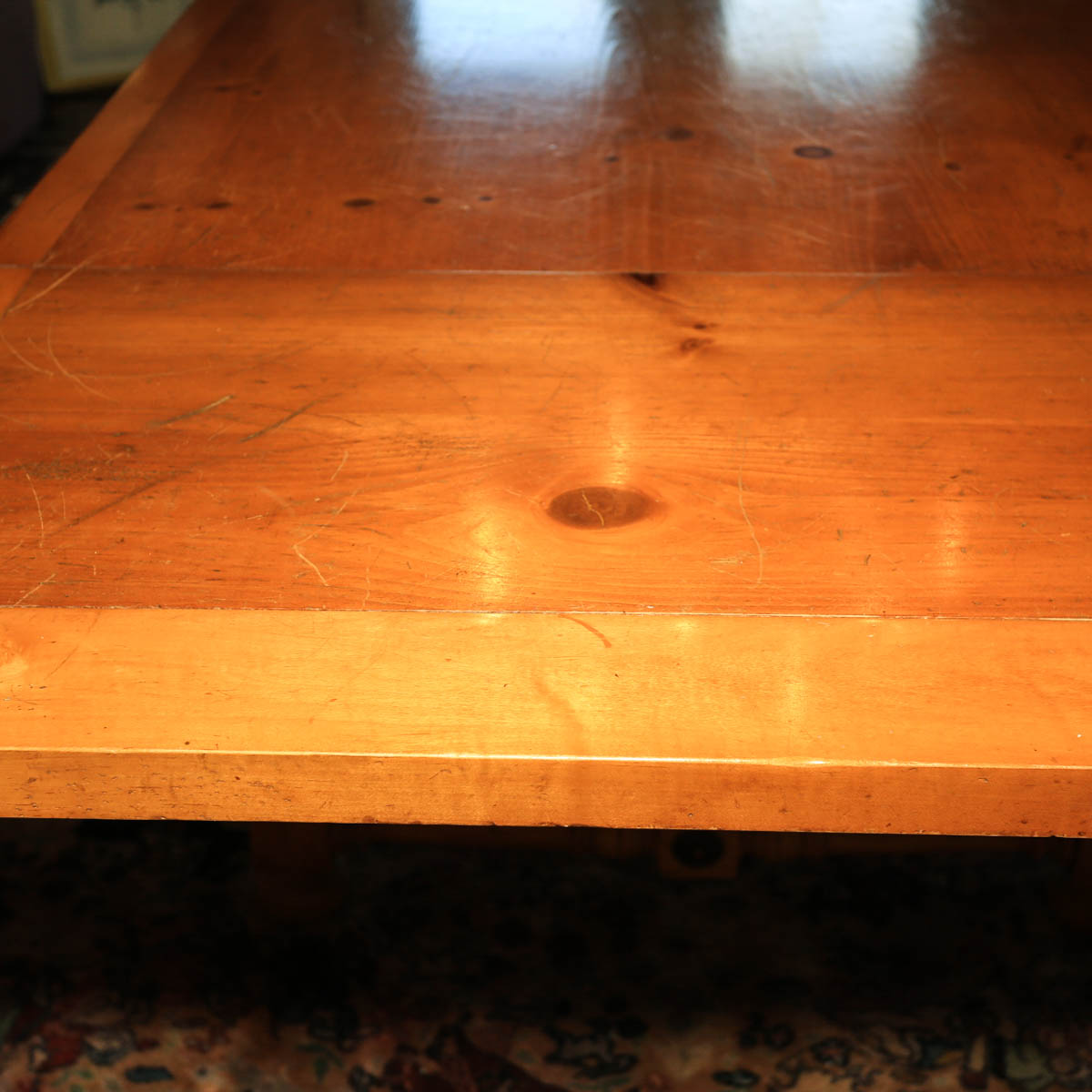 Knotty Pine Dining Table EBTH