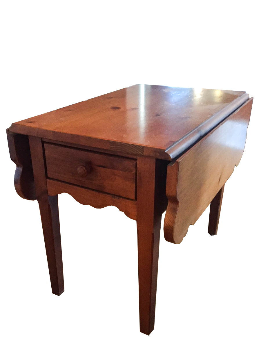 Vintage Pine DropLeaf Table by Broyhill EBTH