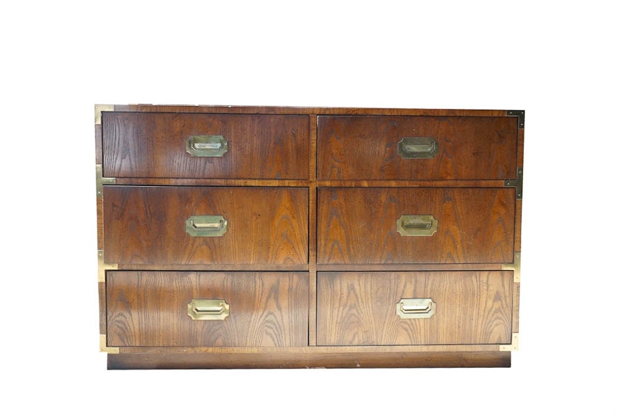 Campaigner Oak Chest Of Drawers By Dixie Furniture Ebth