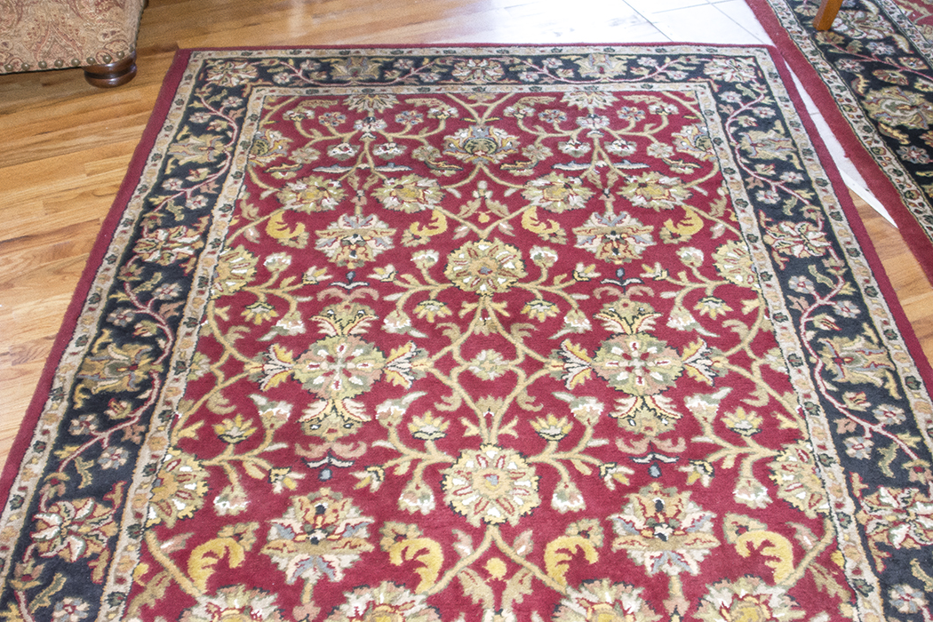 Large Kingsley House Handmade Wool Area Rug EBTH