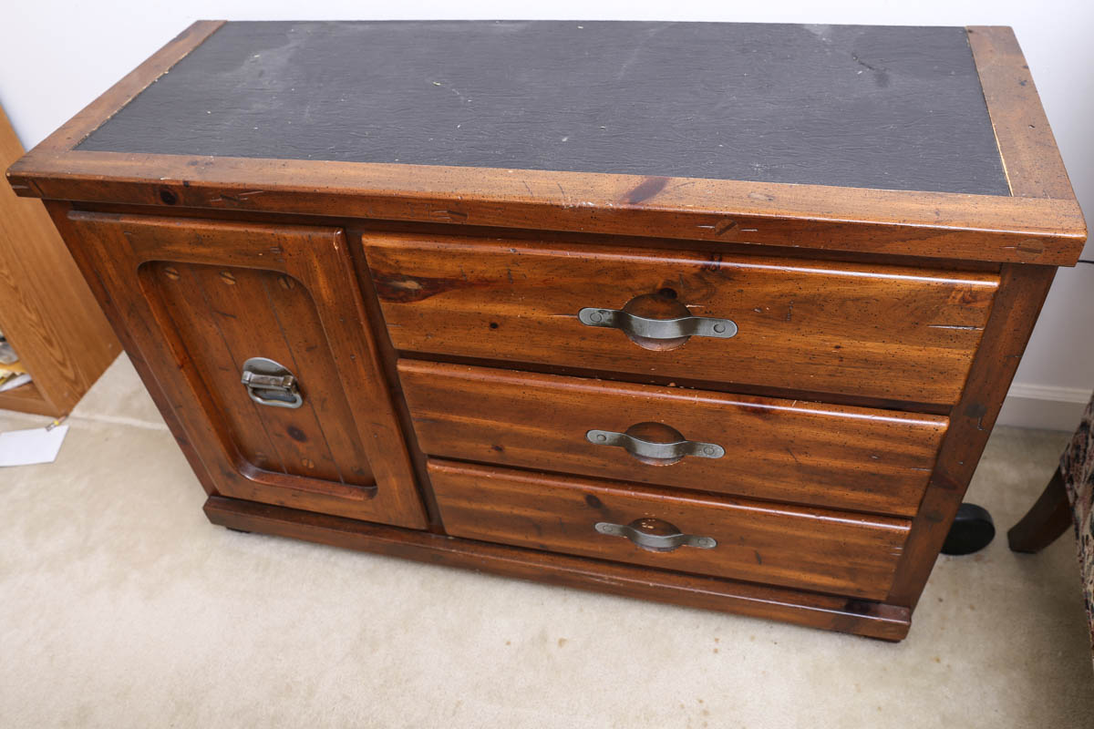 Late 20th Century "Ship Ahoy" Dresser and Nightstand by Young Hinkle EBTH