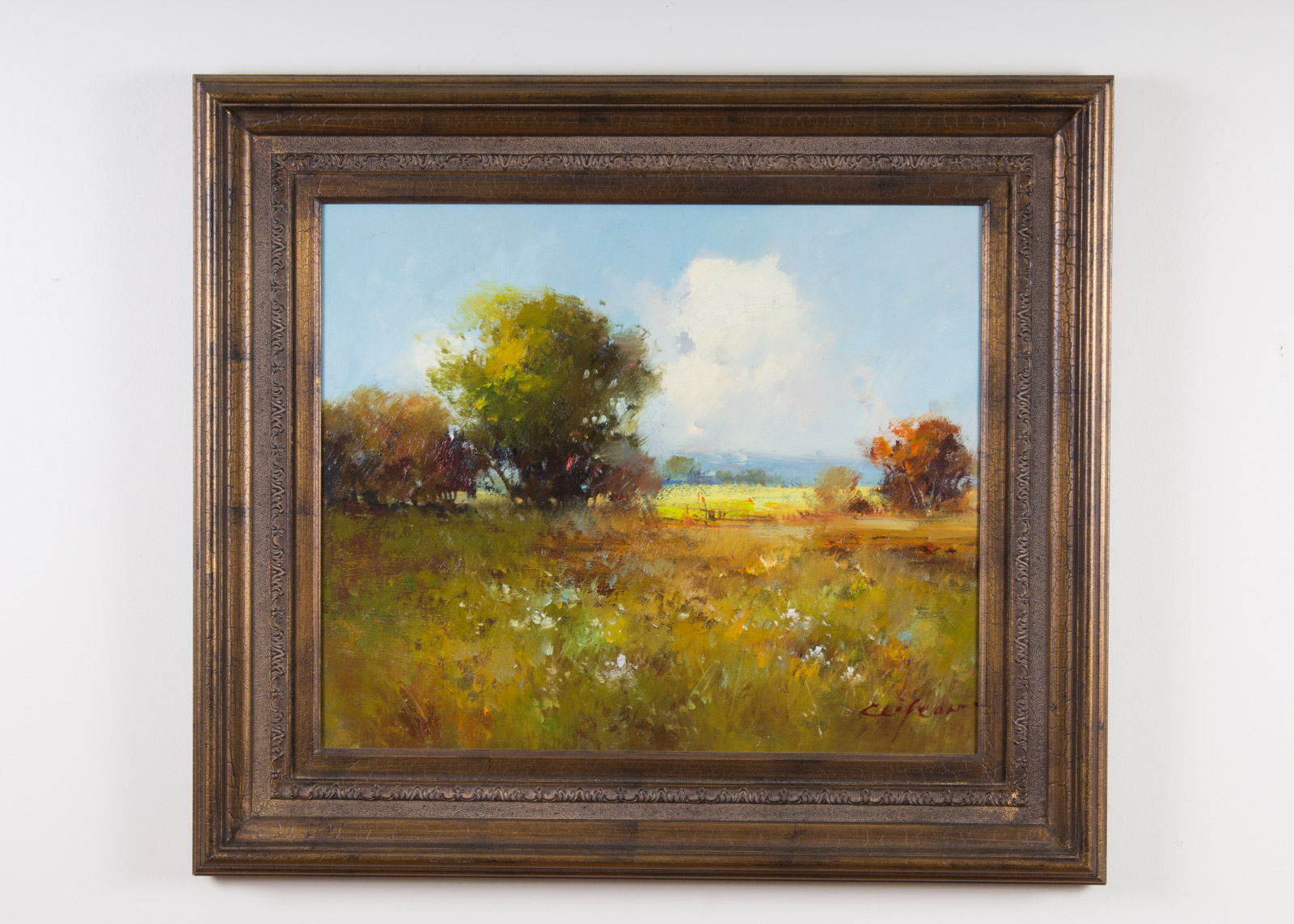 Clifton Untitled Landscape Oil Painting On Canvas | EBTH