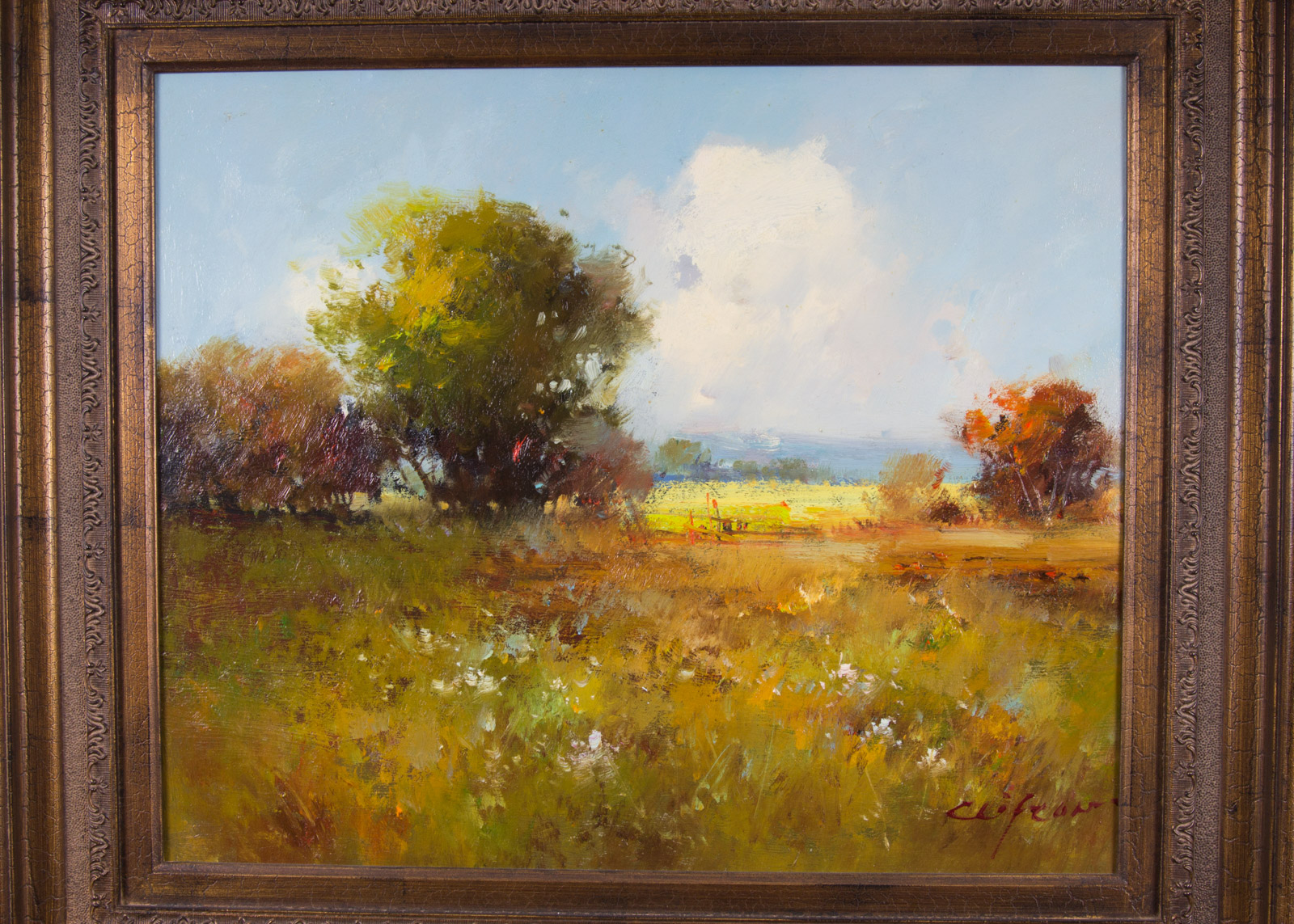 Clifton Untitled Landscape Oil Painting On Canvas | EBTH