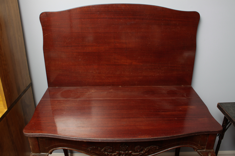 Antique Mahogany Extendable FlipTop Dining Table EBTH