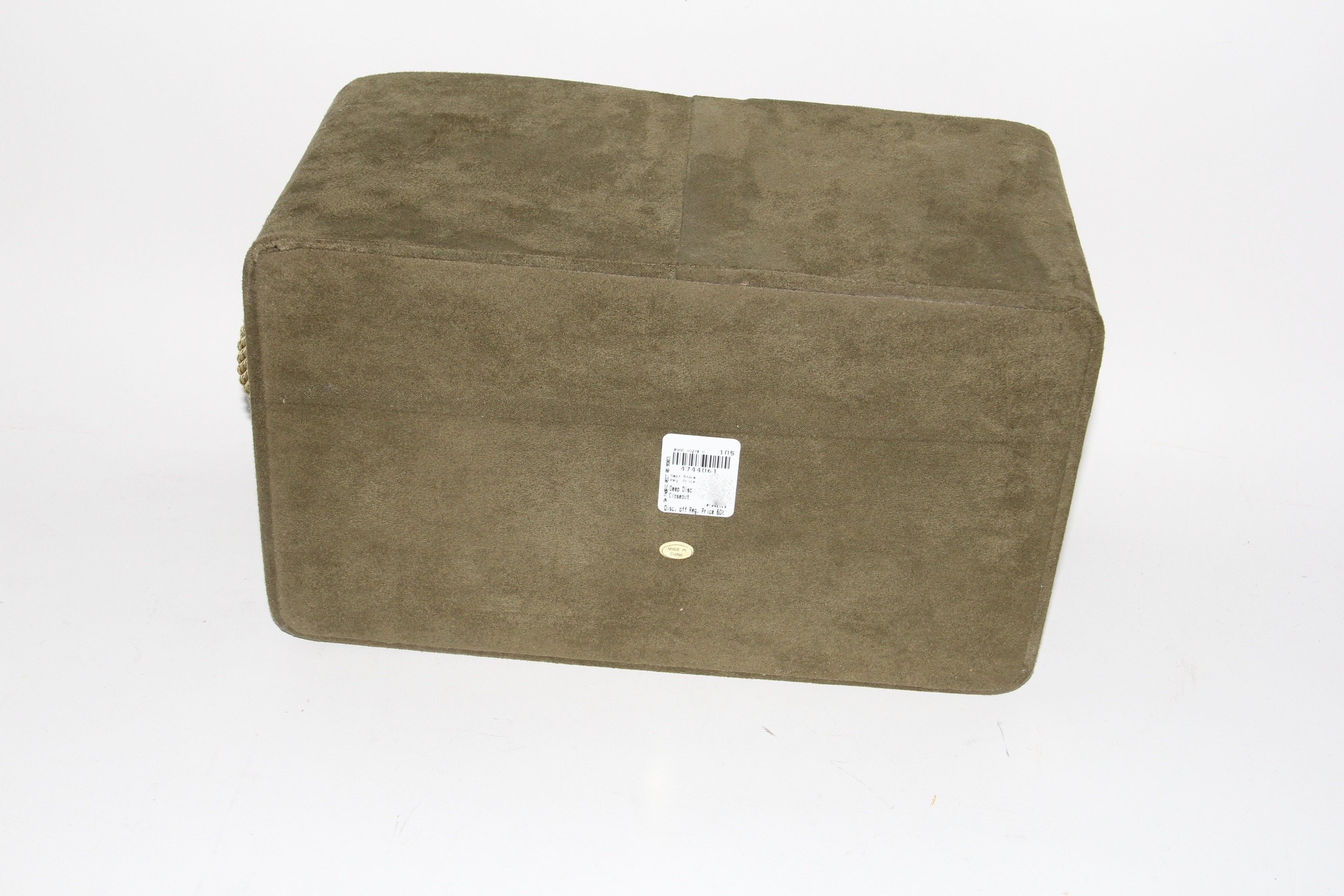 Olive Green Suede Storage Boxes EBTH