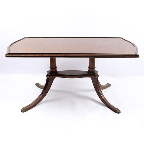 Duncan Phyfe Style Mahogany Coffee Table by Mersman EBTH