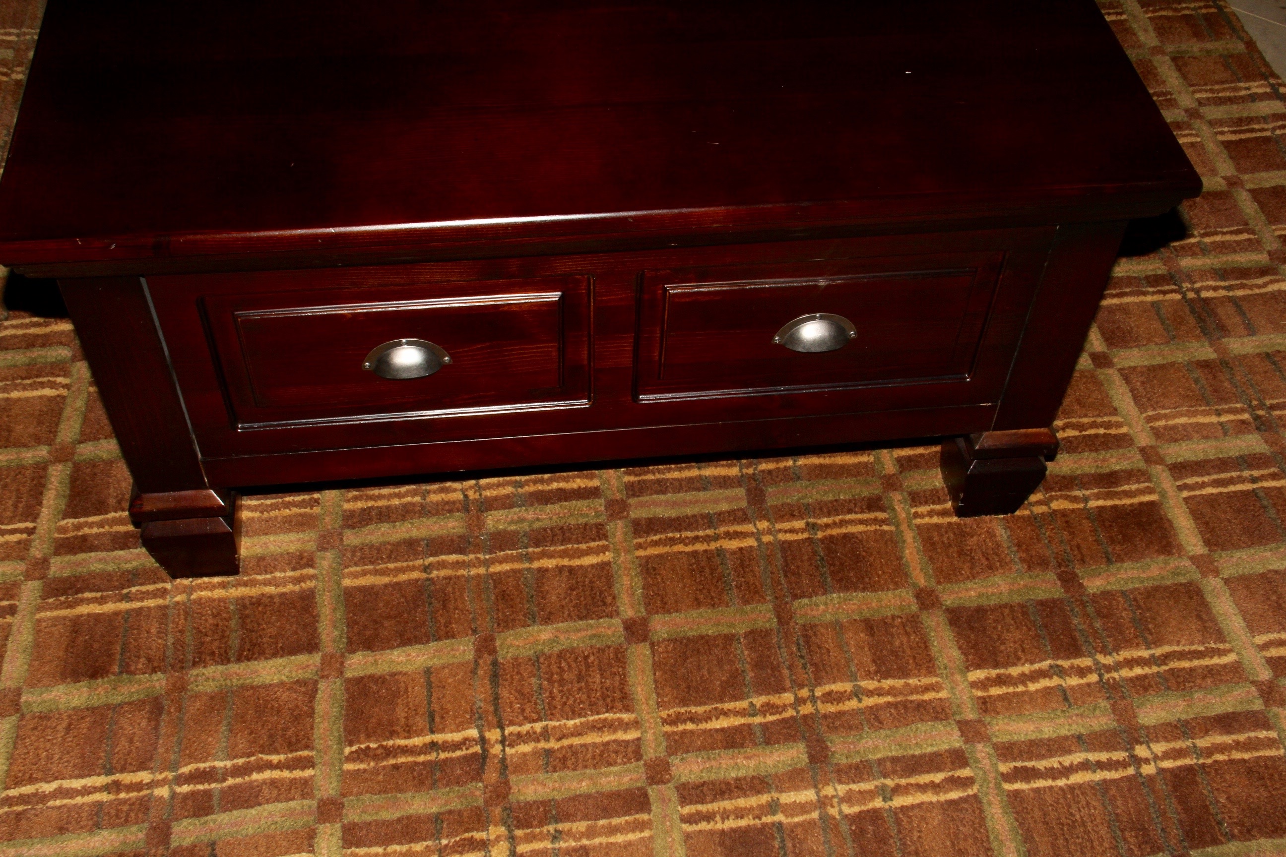 Mahogany Square Coffee Table EBTH