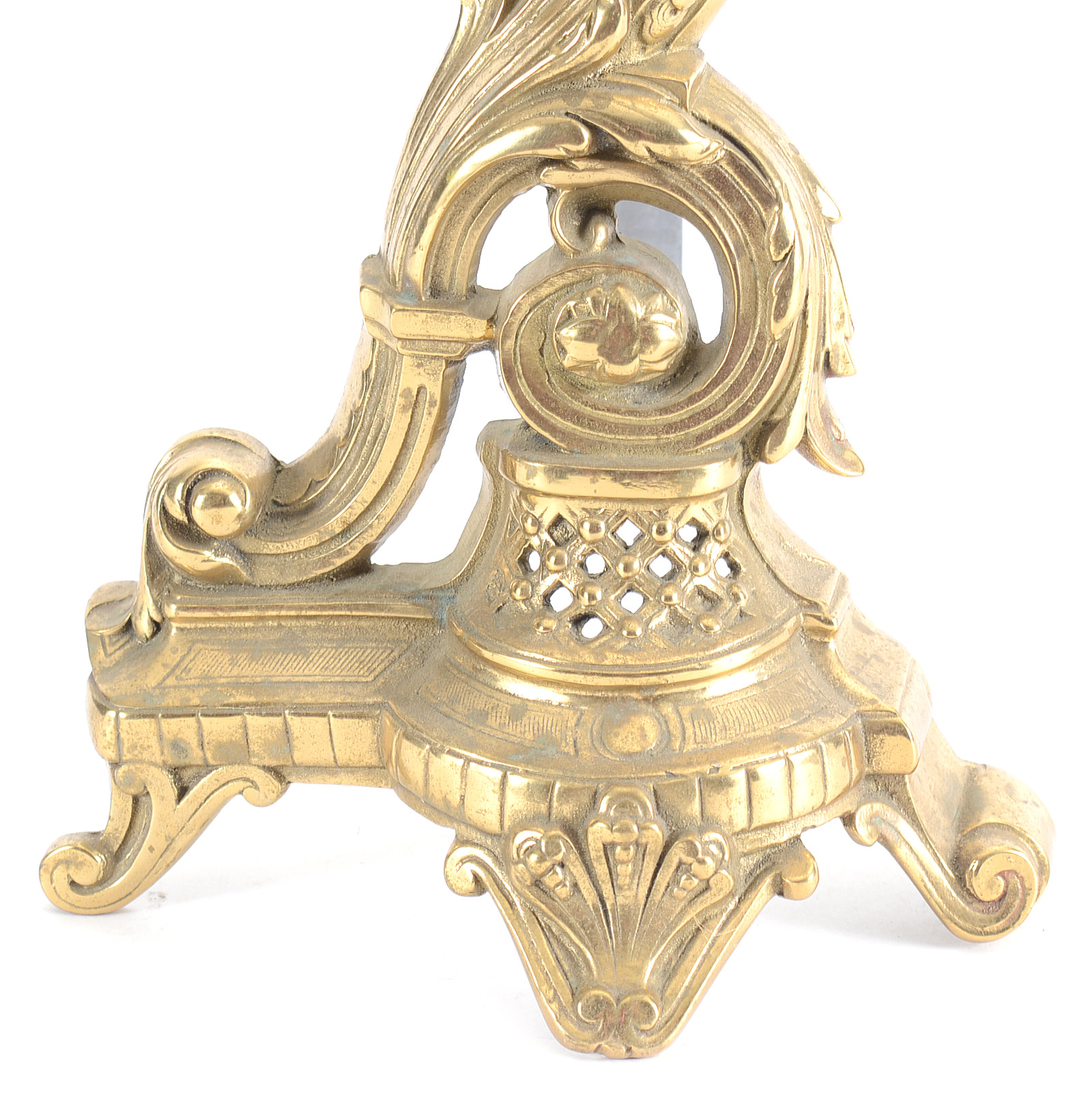 Antique Brass Andirons EBTH   CMC 9026.JPG