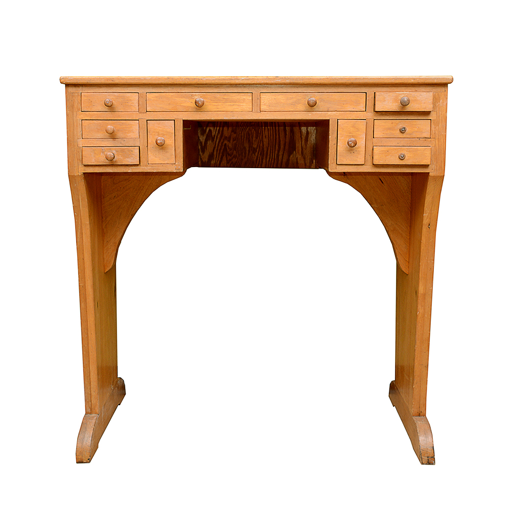 Vintage Wooden Watchmaker S Bench Ebth