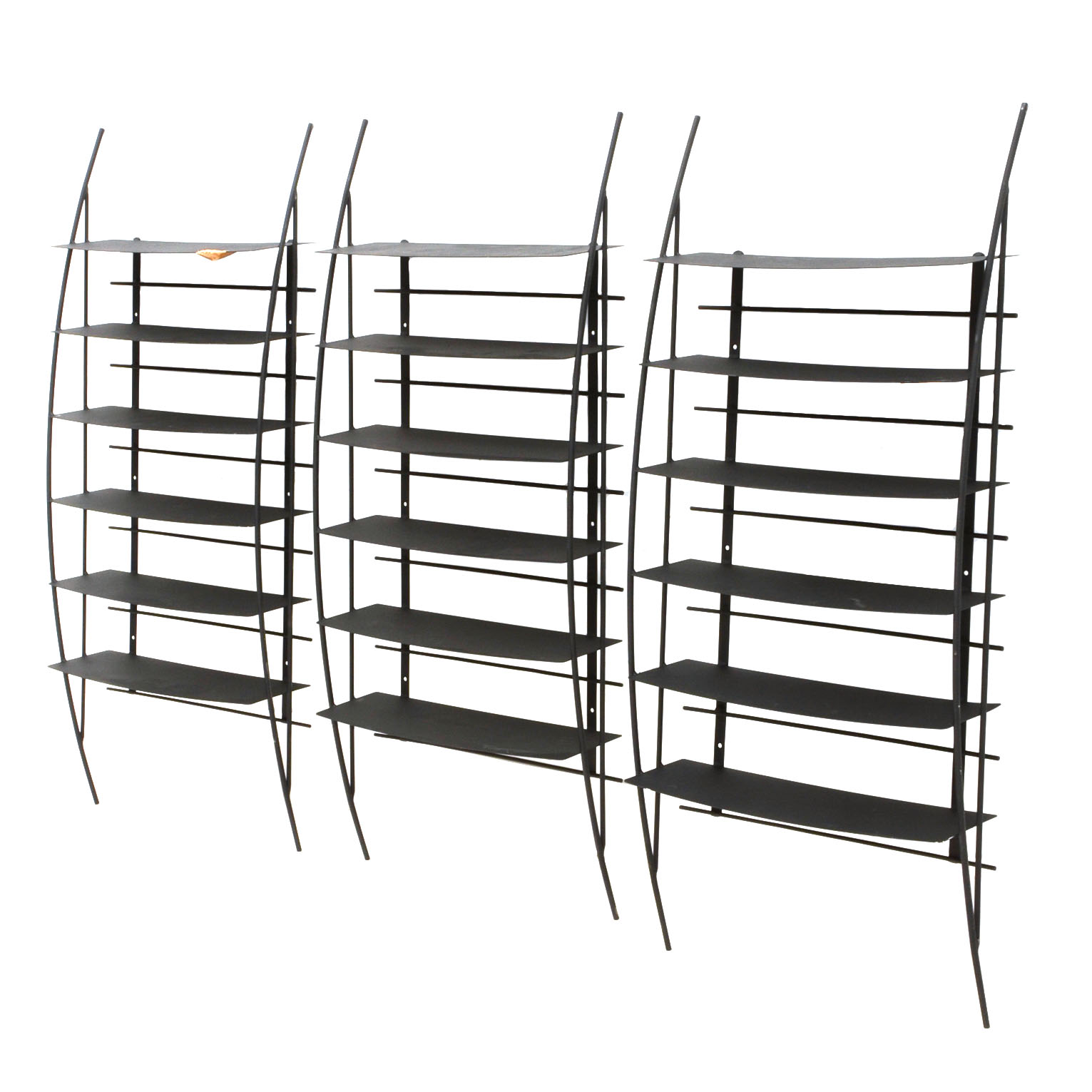 Three Contemporary WallHanging Shelving Units EBTH