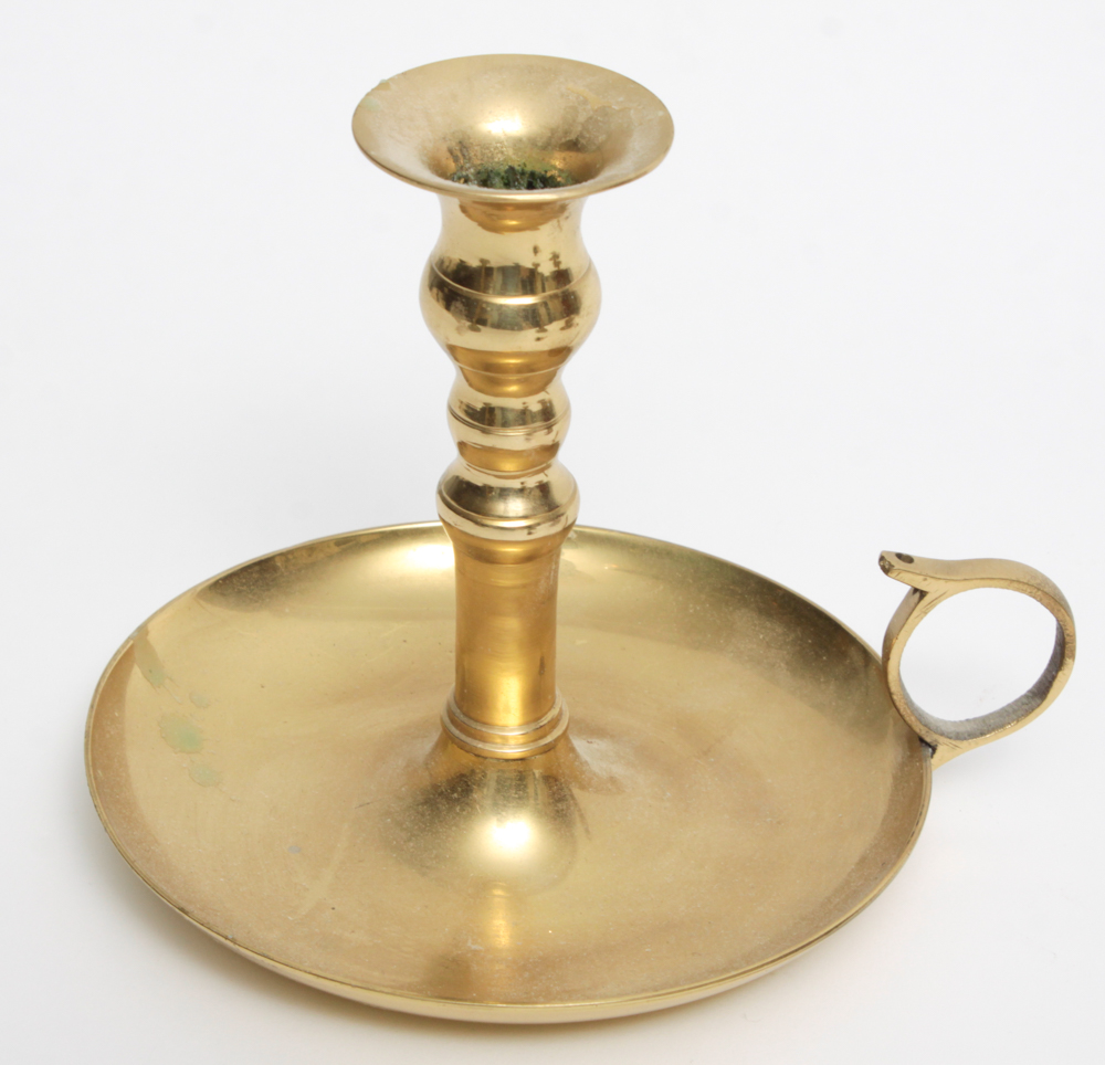 Antique Brass Candle Holders With Snuffer EBTH