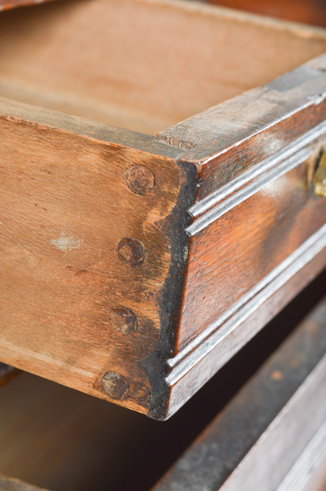 Antique Walnut Dresser with Marble Insert EBTH