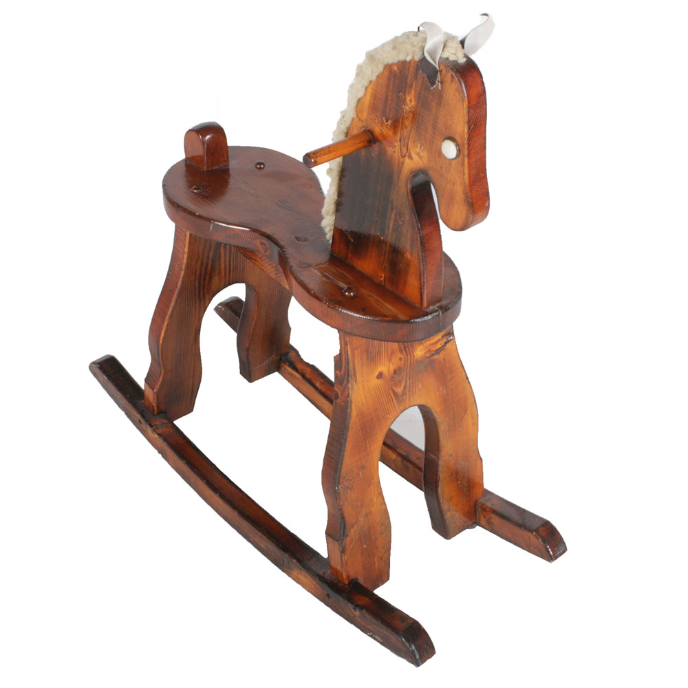 custom wooden rocking horse