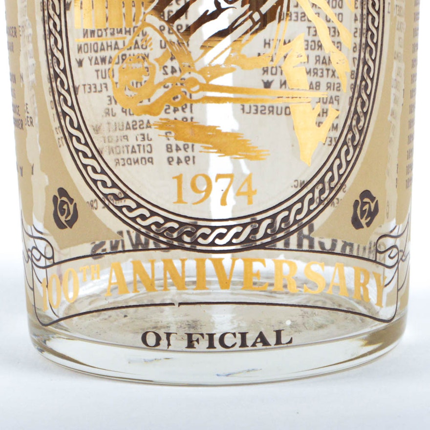 Pair of Rare 1974 Federal Kentucky Derby Glasses EBTH