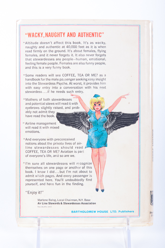 "Coffee, Tea or Me?" by Trudy Baker and Rachel Jones, First Edition