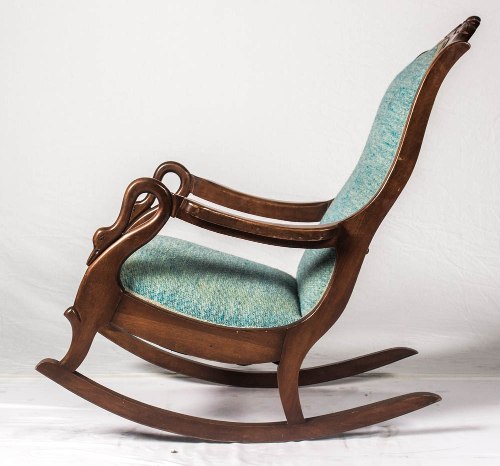 Antique Swan Neck Rocking Chair EBTH