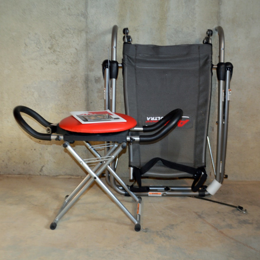 AB Lounge Ultra and Red Fitness XL Chair Fitness Equipment | EBTH