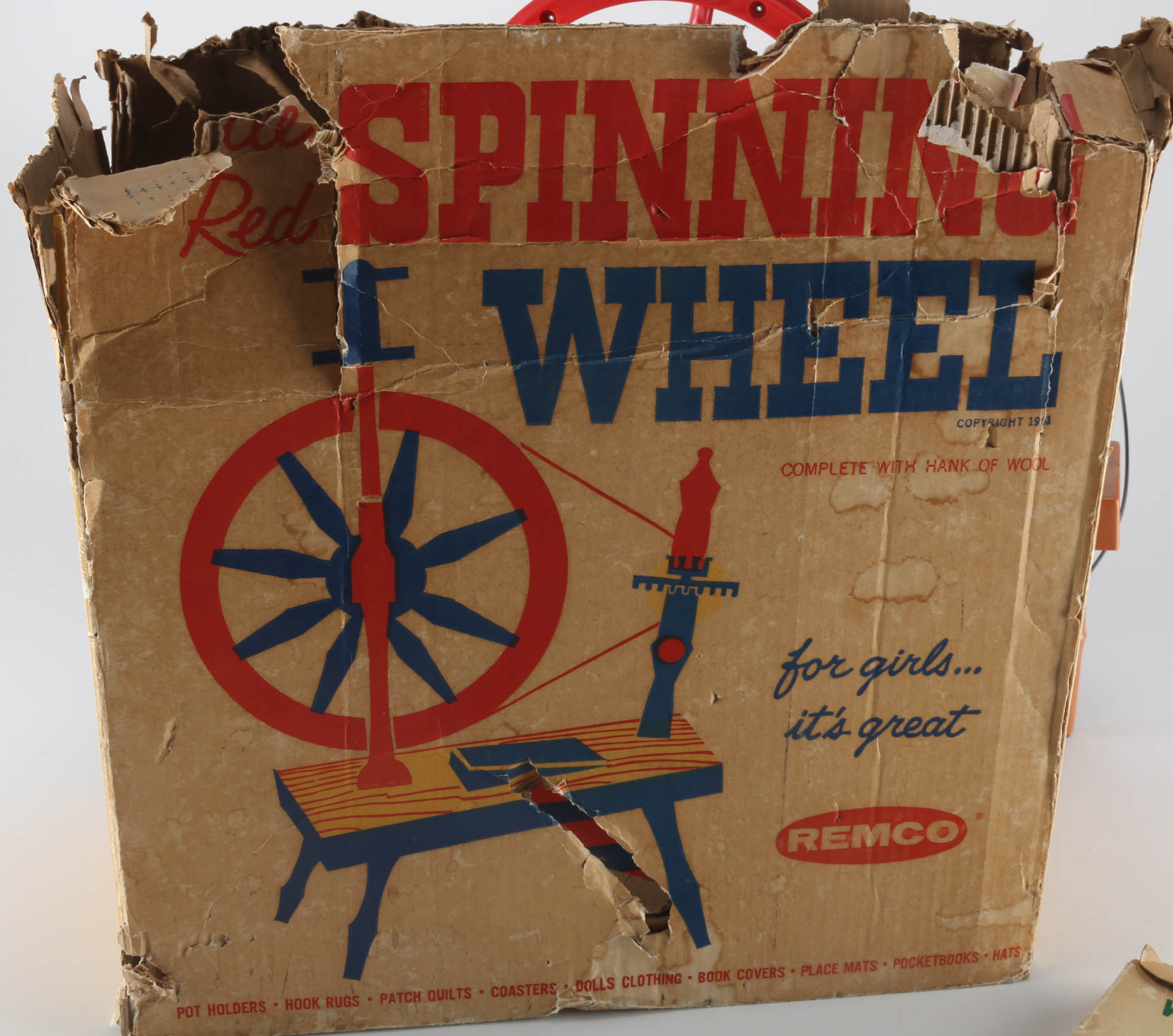 Remco Little Red Spinning Wheel Toy EBTH