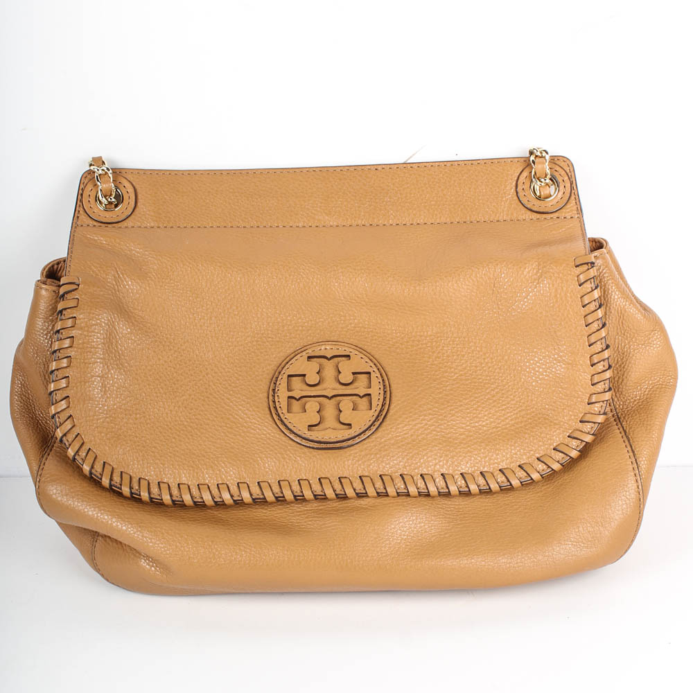 Tory Burch Camel Leather Handbag | EBTH
