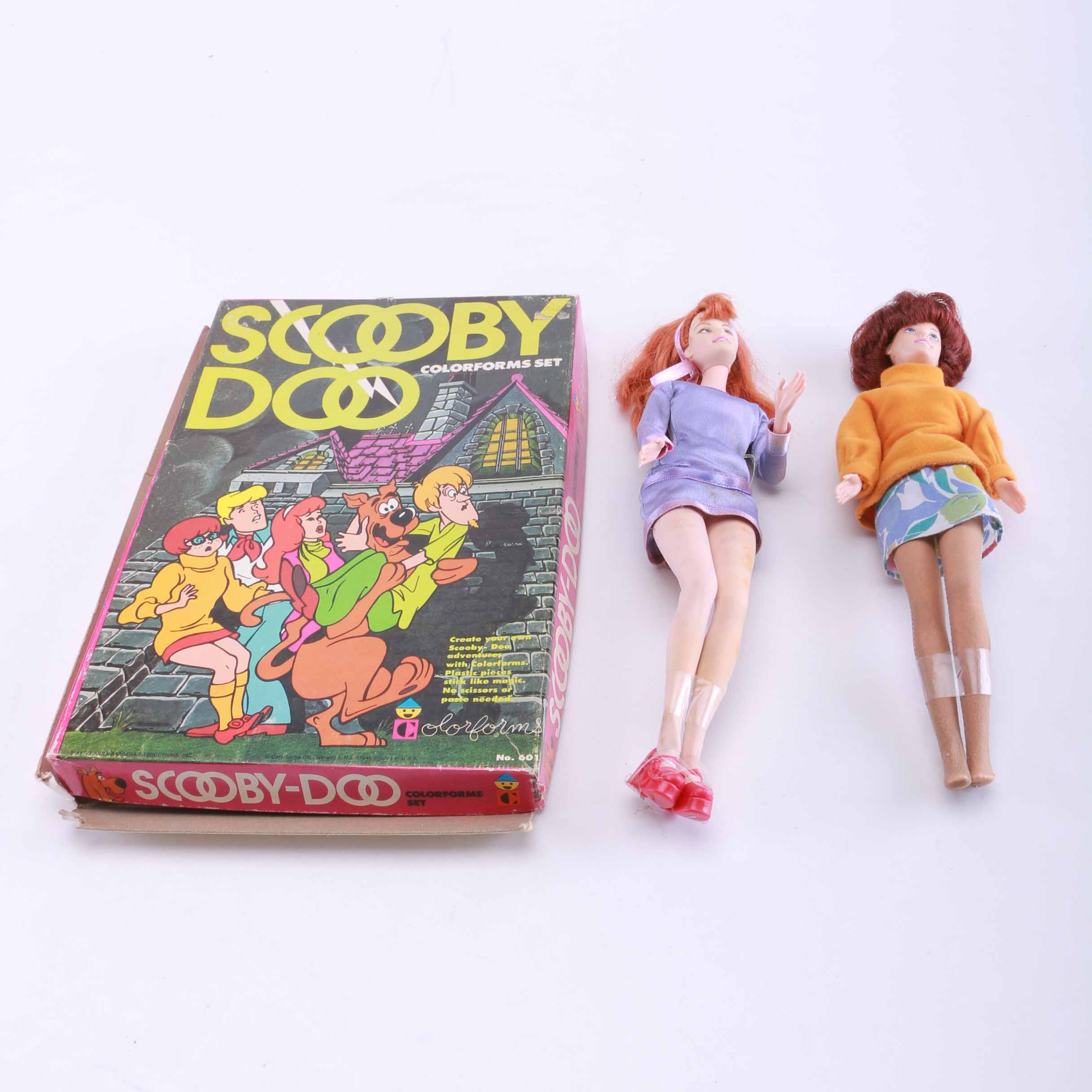 Scooby-Doo Daphnie and Velma Barbie Dolls with Colorform Set | EBTH